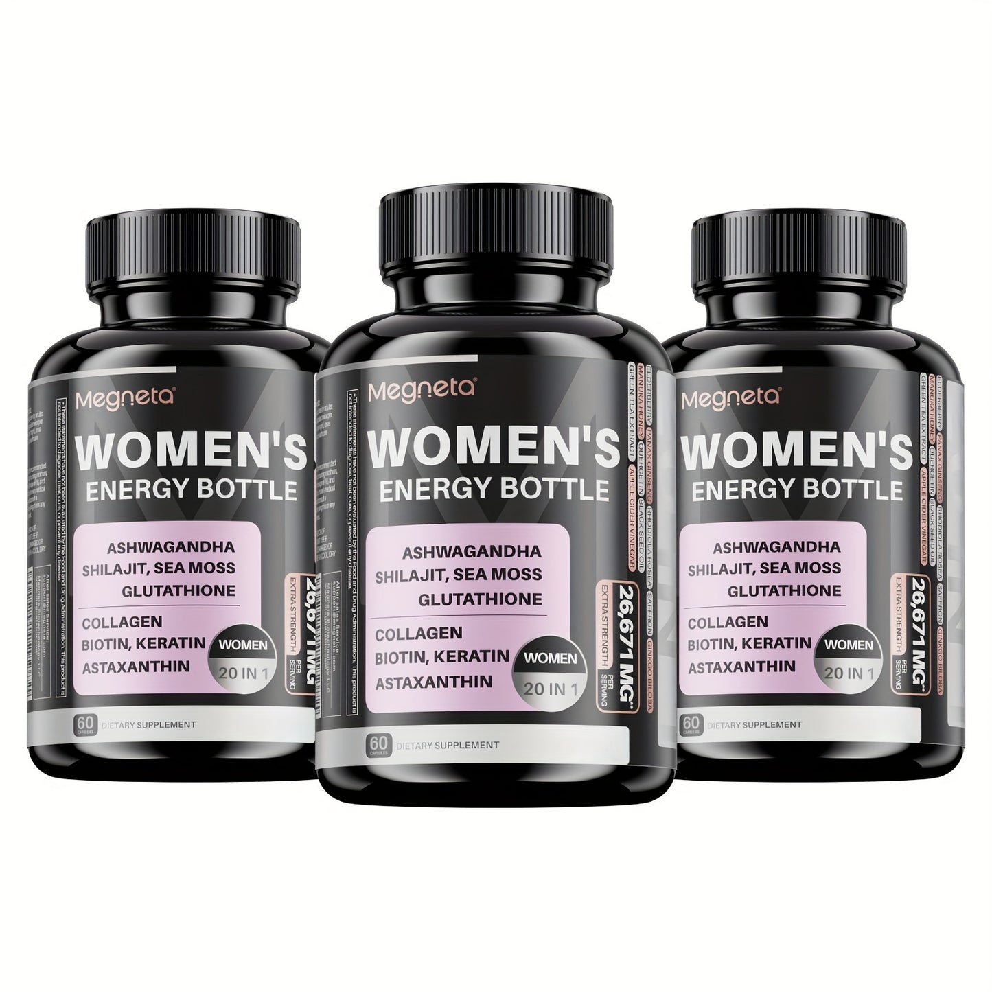 Megneta women energy supplements-20 In 1 Vitamins
